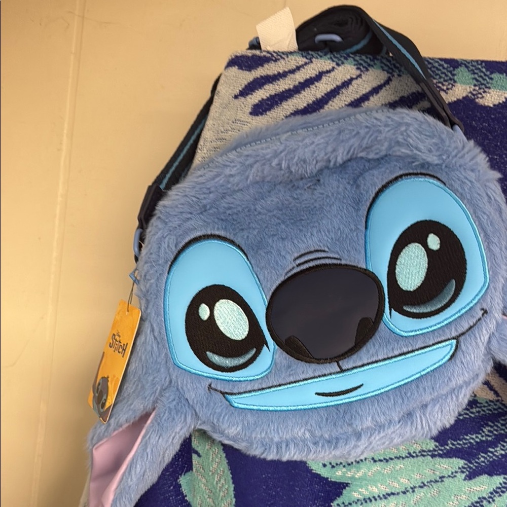 Disney Stitch Kids Plush Backpack - Blue